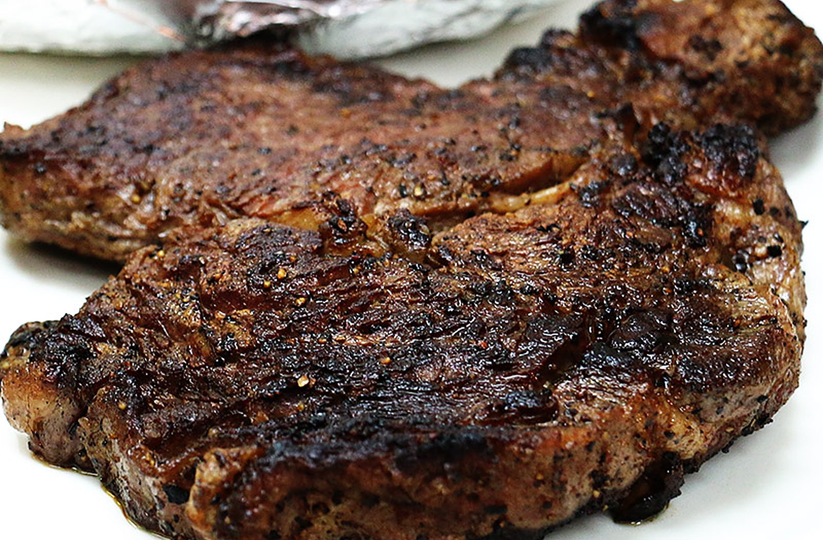 A ribeye steak dinner