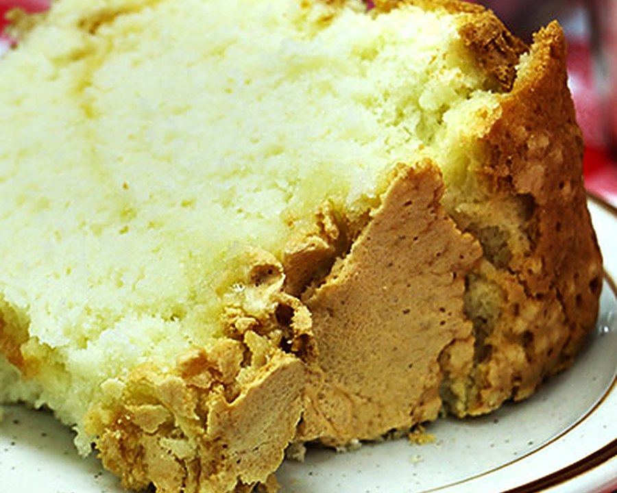 A slice of homemade cake